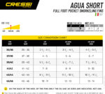 Cressi AGUA SHORT FINS BLUE 35/36 (2.5/3.5)