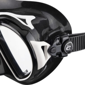 Cressi AIR MASK SIL BLACKL/FRAME BLACK WHITE