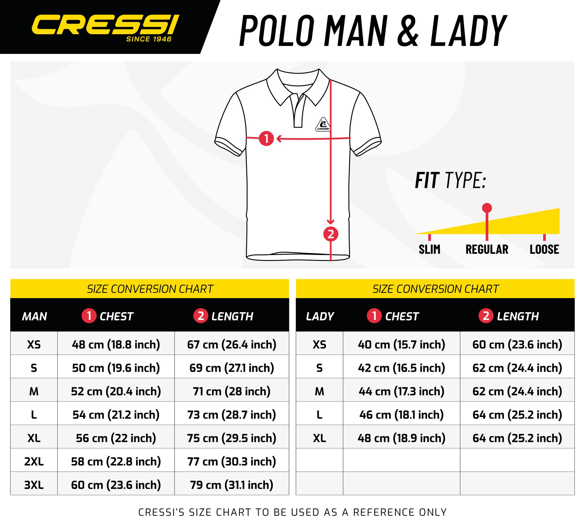 Cressi CRESSI POLO LADY BLACK/YELLOW L