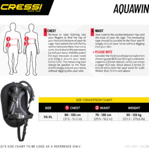 Cressi SET SCUBA AQUAWING PLUS DIGIPACK INT