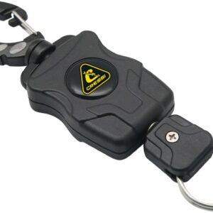 Cressi MINI RETRACTABLE LANYARD AUTO-RECOIL W/STAINLESS RING