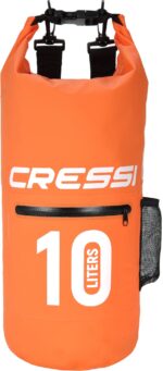 Cressi DRY BAG ORANGE WITH ZIP 10 lt