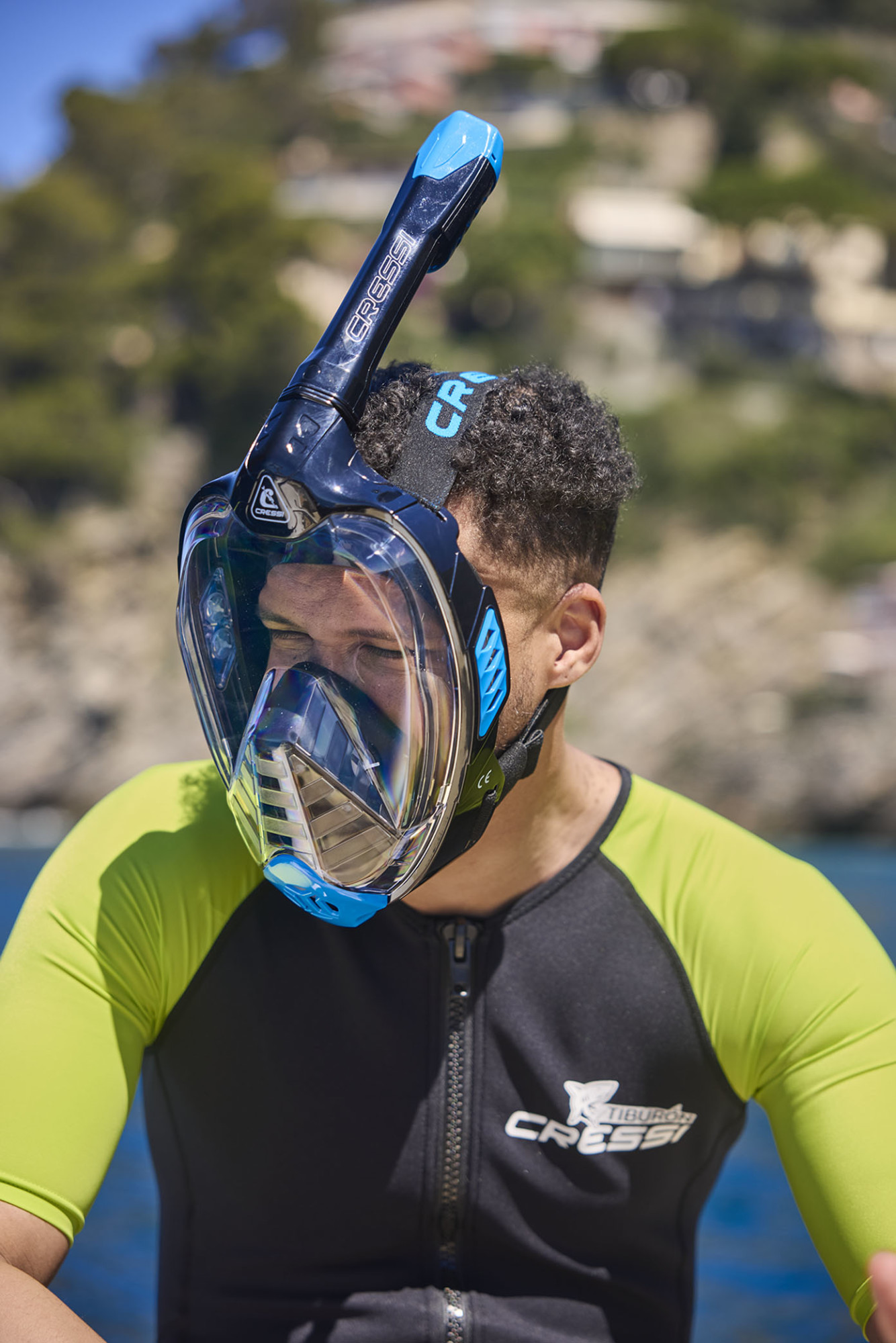 Cressi BALI FULL FACE MASK BLACK/BLUE S/M - Image 6