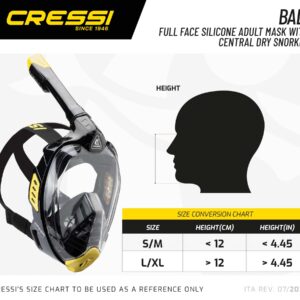 Cressi BALI FULL FACE MASK BLACK/BLUE L/XL