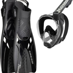 Cressi BARON + TONGA COMBO BLACK/BLACK/BLACK S/M