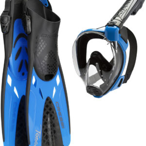 Cressi BARON + TONGA COMBO BLACK/BLUE L/XL