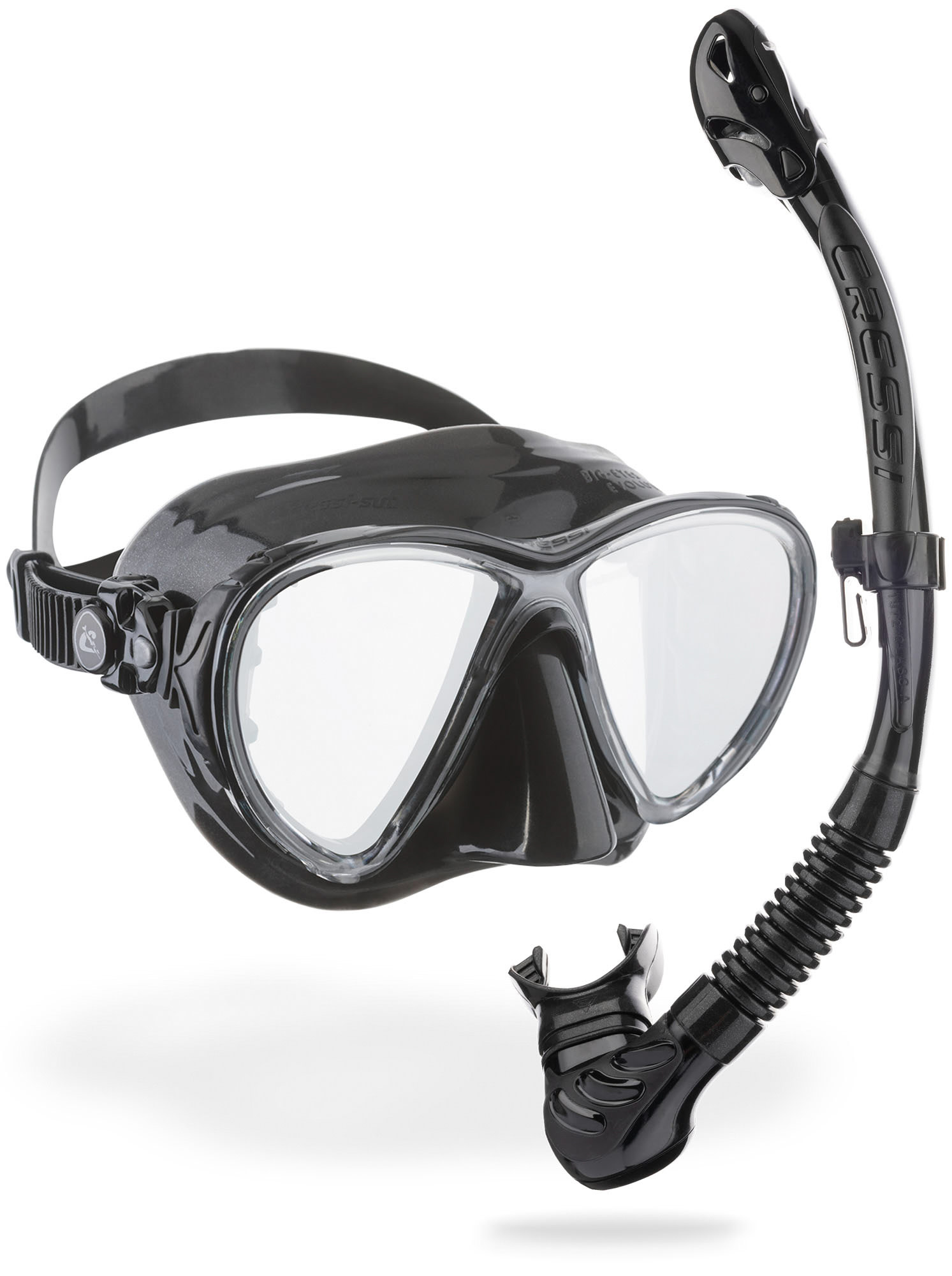 Cressi COMBO BIG EYES EVOLUTION SPECTRA LENS+ALPHA BLACK/BLACK - Image 2