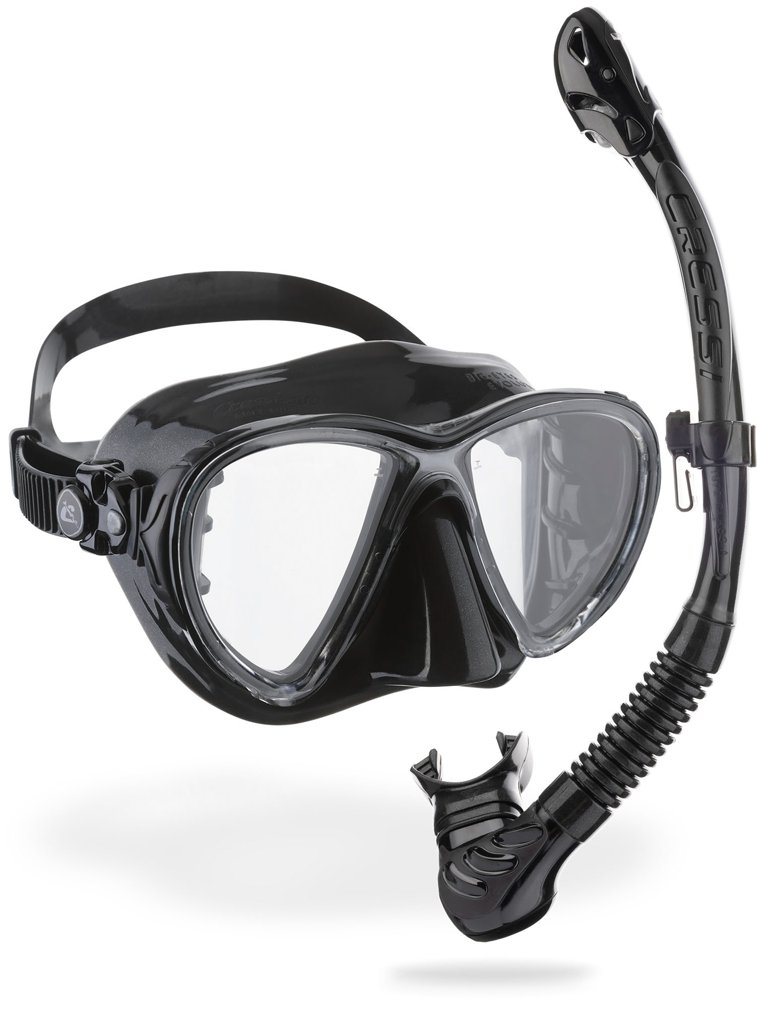 Cressi BIG EYES EVOLUTION+ALPHA UD COMBO BLACK/BLACK - Image 2