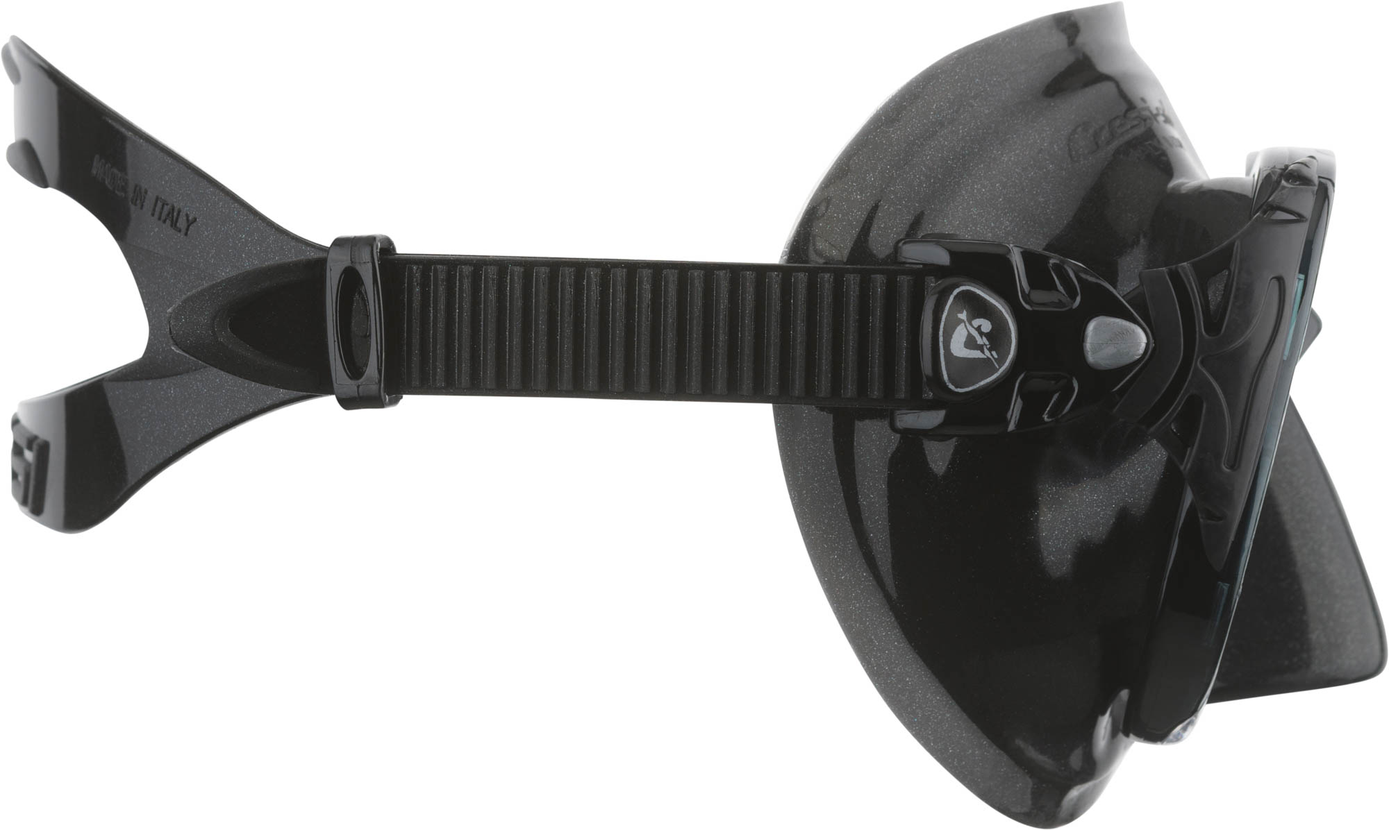Cressi BIG EYES EVOLUTION MASK BLACK/BLACK SPECTRA MIR. LENSES SILV - Image 4