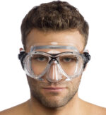 Cressi BIG EYES EVOLUTION MASK SIL CLEAR/FRAME RED