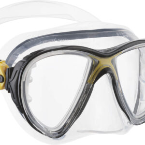 Cressi BIG EYES EVOLUTION MASK SIL CLEAR/FRAME YELLOW