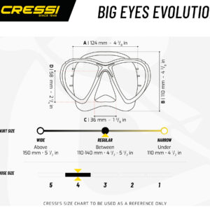 Cressi BIG EYES EVOLUTION MASK SIL DARK BLUE