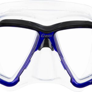 Cressi BIG EYES MASK SIL CLEAR/FRAME BLUE INK