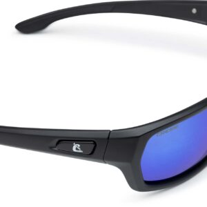 Cressi BILL SUNGLASSES W/LACE BLACK/MIRRORED LENS BLUE