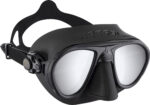 Cressi CALIBRO MASK  BLACK/BLACK SPECTRA MIRRORED LENS SILVER