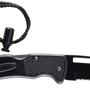 Cressi CHAKU KNIFE w/BLACK ELECTRO-PLATING BLACK