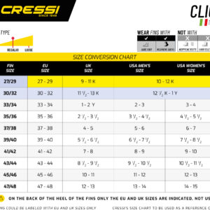 Cressi CLIO FINS BLACK 47/48 (11,5/13)