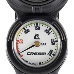Cressi CONSOLE PD2 PRESSURE+DEPTH GAUGE VALE 300 C WHITE M/BAR