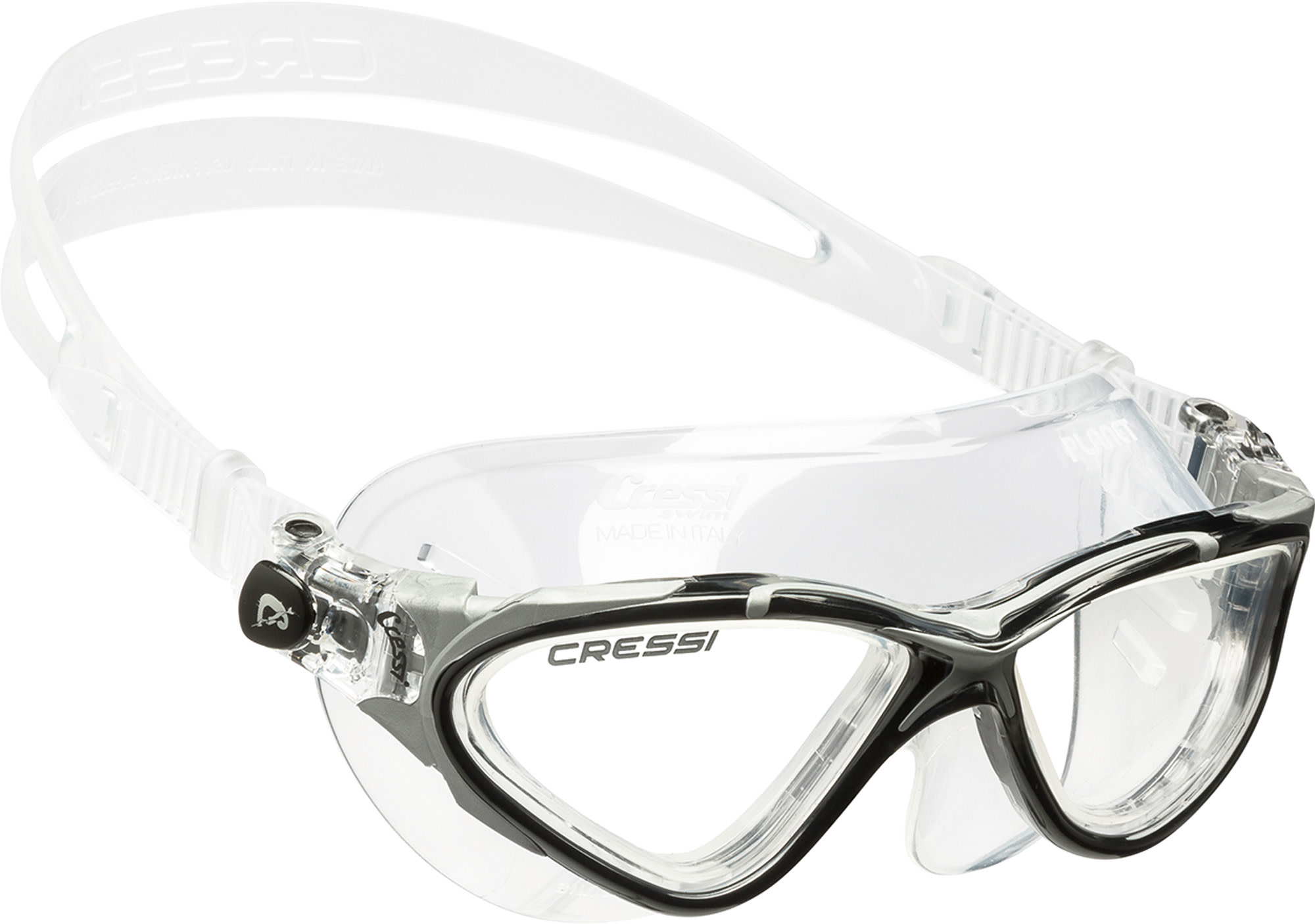 Cressi PLANET GOGGLES SIL CLEAR/FRAME BLACK SILVER