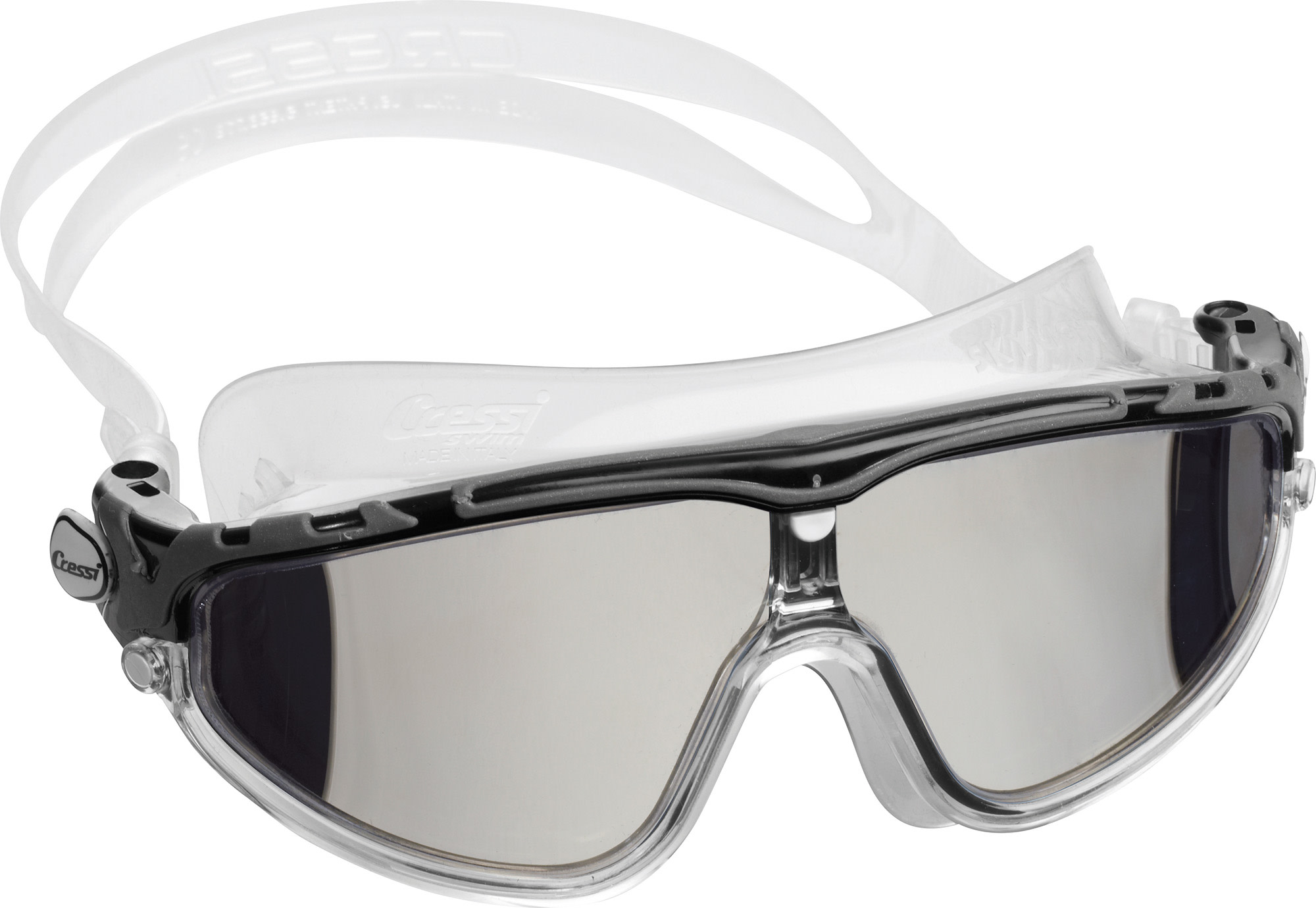 Cressi SKYLIGHT GOGGLES SIL CLEAR/FRAME BLACK GREY MIRRORED LENS - Image 2