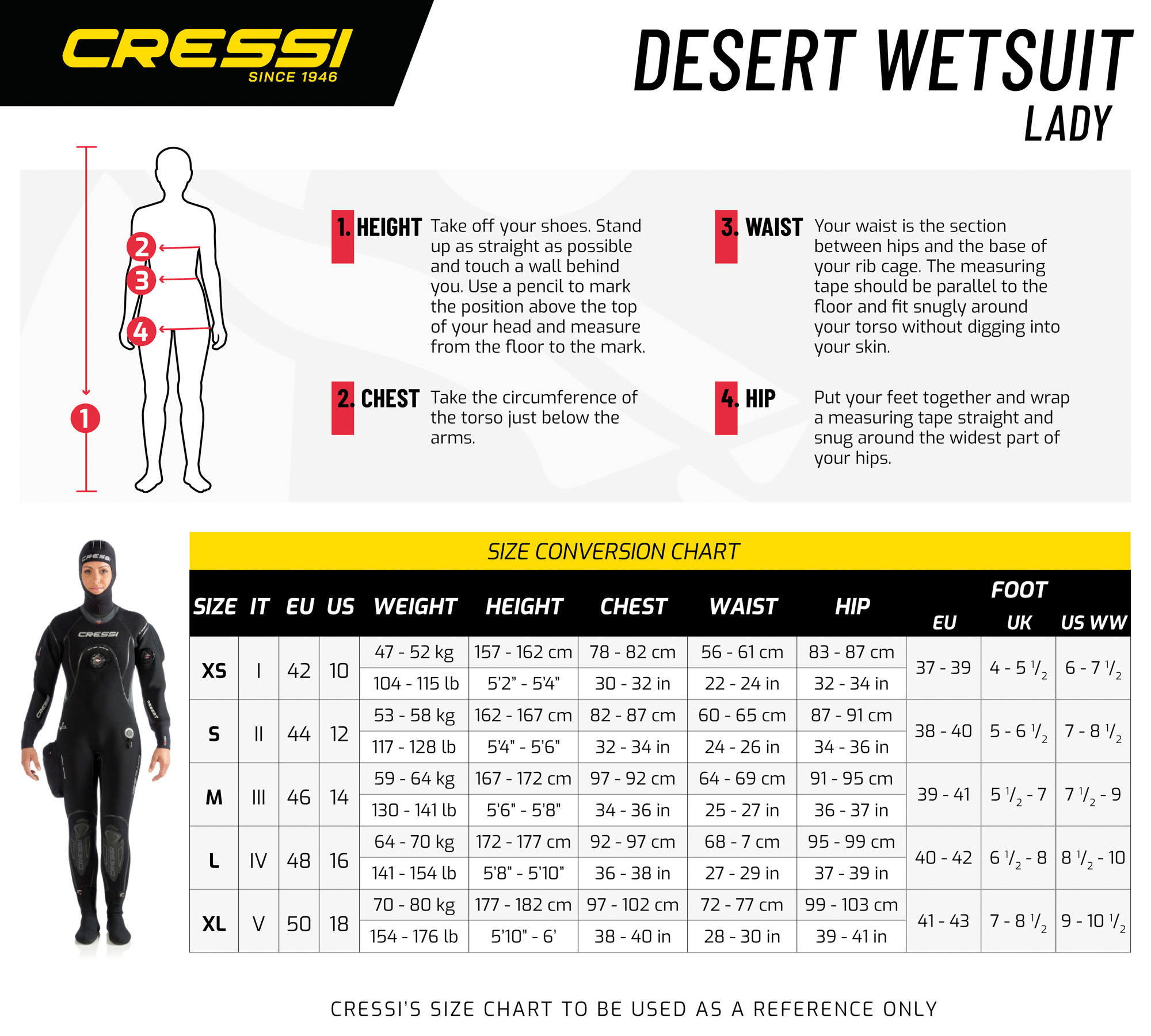 Cressi DESERT LADY DRY SUIT 4mm HD L/4 - Image 12