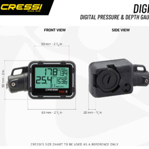 Cressi DIGI2 DIGITAL CONSOLE RED