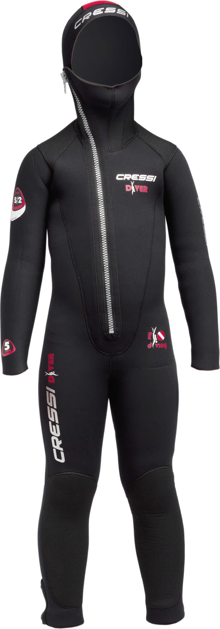 Cressi DIVER JR MONOPIECE WETSUIT 5mm XS (age12/13)