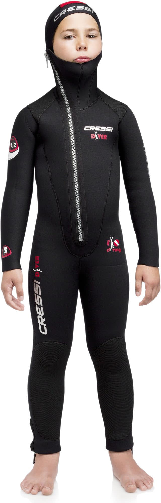 Cressi DIVER JR MONOPIECE WETSUIT 5mm XS (age12/13) - Image 6