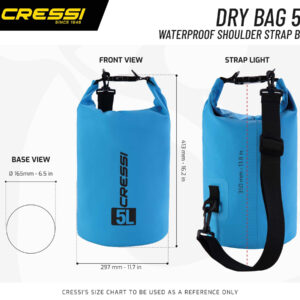 Cressi DRY BAG LIGHT BLUE 10lt