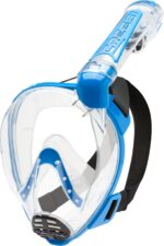 Cressi DUKE DRY FULL FACE MASK CLEAR/BLUE S/M