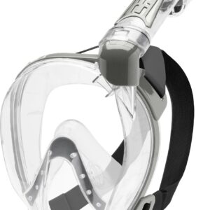 Cressi DUKE DRY FULL FACE MASK CLEAR/SILVER S/M