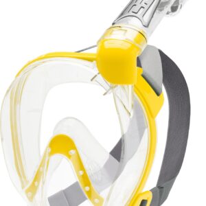 Cressi DUKE DRY FULL FACE MASK CLEAR/YELLOW M/L