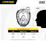 Cressi DUKE DRY FULL FACE MASK BLACK/BLACK M/L