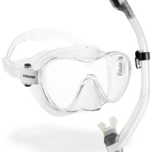 Cressi F1 CLEAR + DRY COMBO CLEAR/SILVER