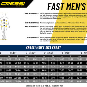 Cressi FAST MAN MONOPIECE WETSUIT 3mm 2XL/6