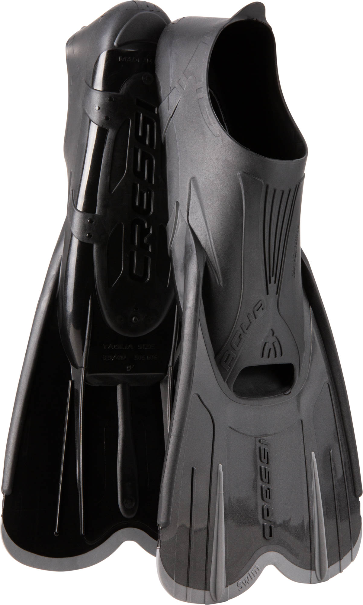 Cressi AGUA SHORT FINS BLACK/SILVER 41/42(7/8) - Image 7