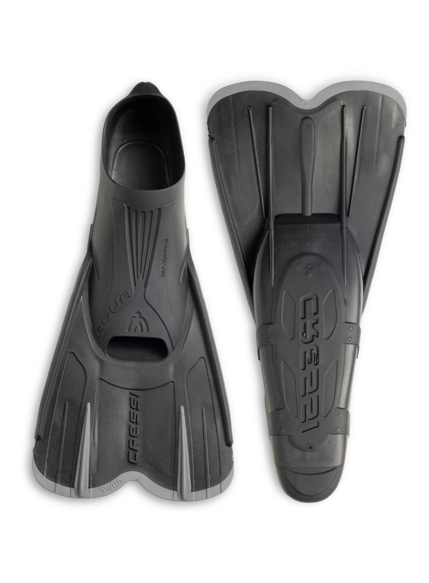 Cressi AGUA SHORT FINS BLACK/SILVER 39/40(5,5/6,5) - Image 4