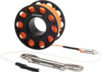 Cressi FINGER SPOOL w/SS BOLT SNAP 30m BLACK
