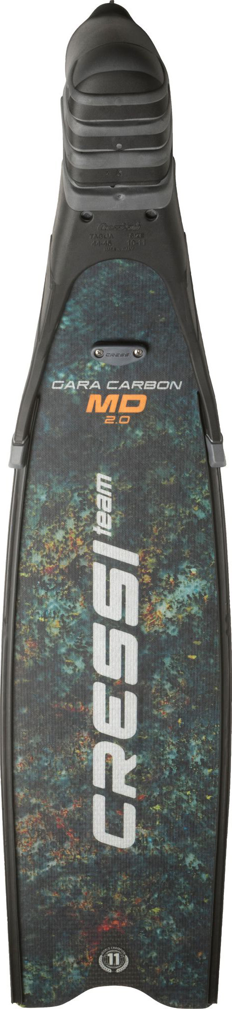 Cressi GARA TURBO CARBON FINS MD GREEN CAMOU 36/37 - Image 4