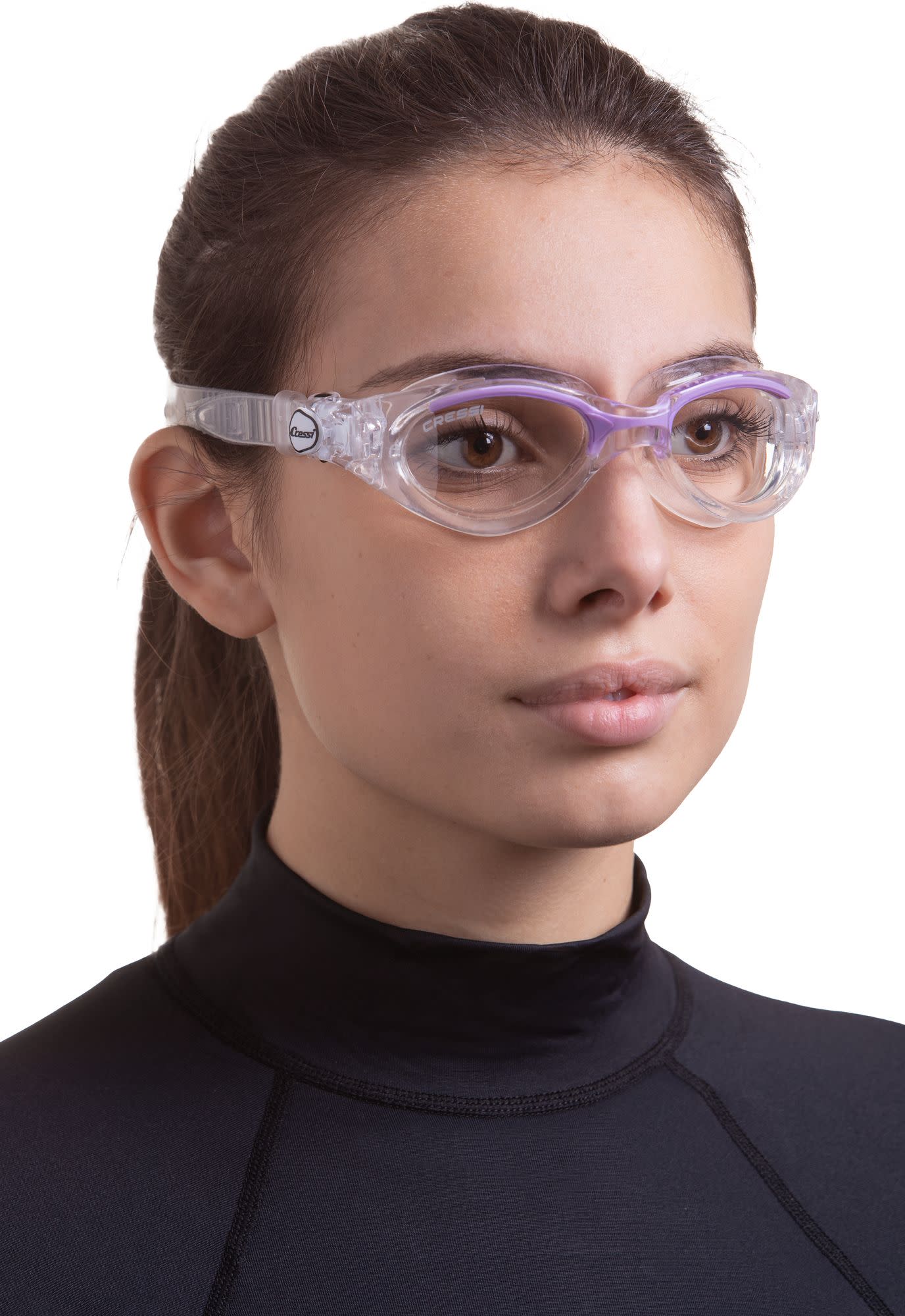 Cressi FLASH LADY GOGGLES CLEAR/FRAME CLEAR LILAC - Image 3