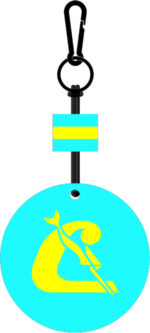 Cressi FLOATING KEYCHAIN TURQUOISE/YELLOW