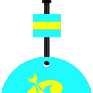 Cressi FLOATING KEYCHAIN TURQUOISE/YELLOW