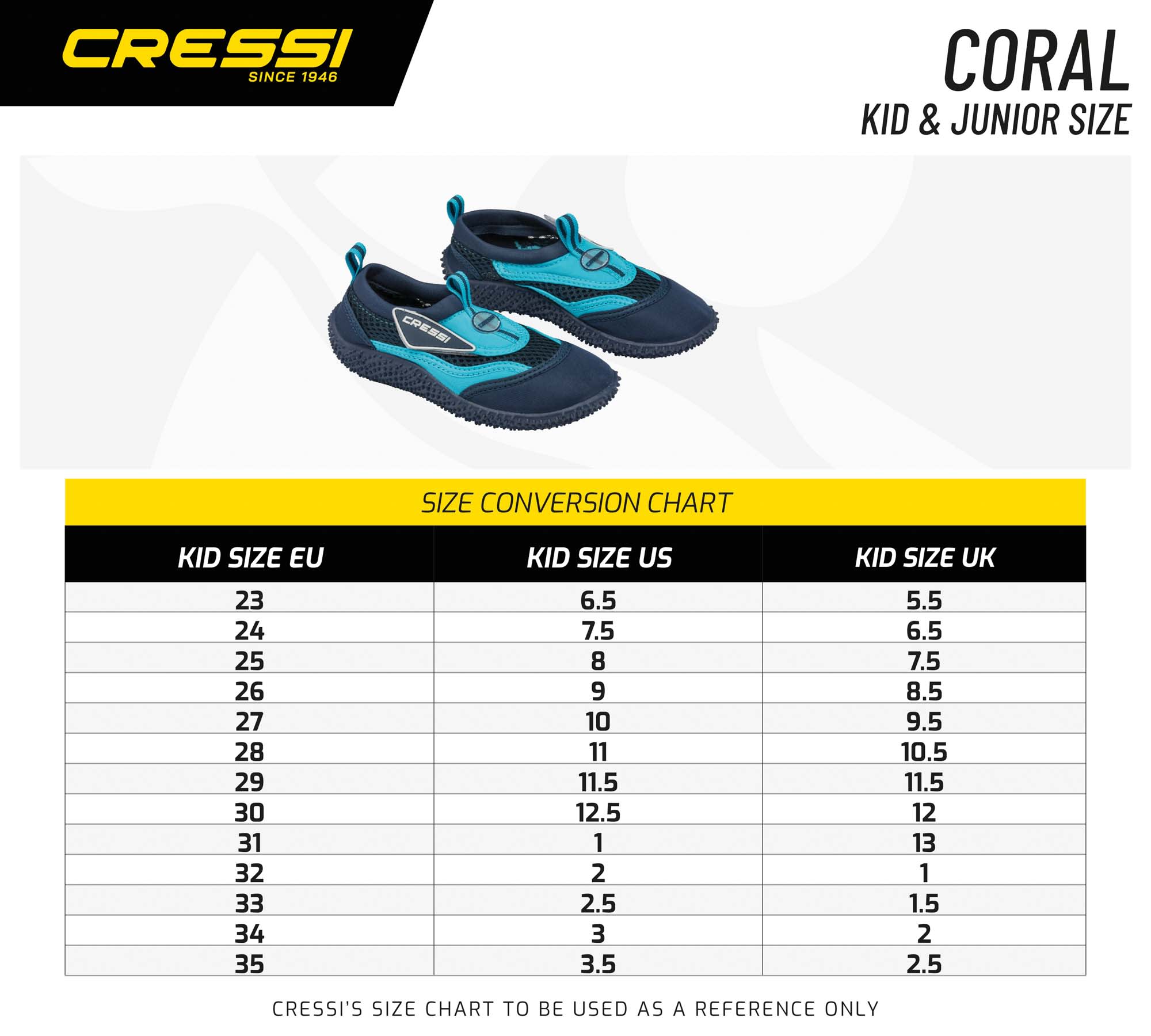 Cressi CORAL BLUE/LIGHT BLUE SHOES 29