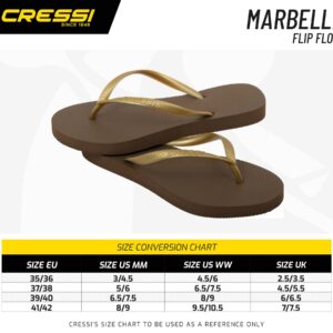 Cressi LADY FLIP FLOPS MARBELLA GOLD 37/38