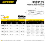 Cressi FROG PLUS FINS BLUE/SILVER XS/S