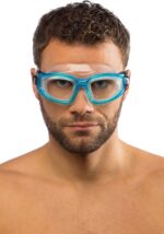 Cressi GALILEO GOGGLES T/GLASS SIL/FRAME AQUAMARINA