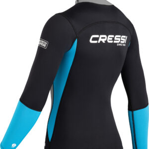 Cressi GUARDIAN LADY NEOPRENE JACKET BLACK/AQUAMARINE 2mm L/4