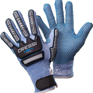Cressi HEX GRIP GLOVES - BLUE L