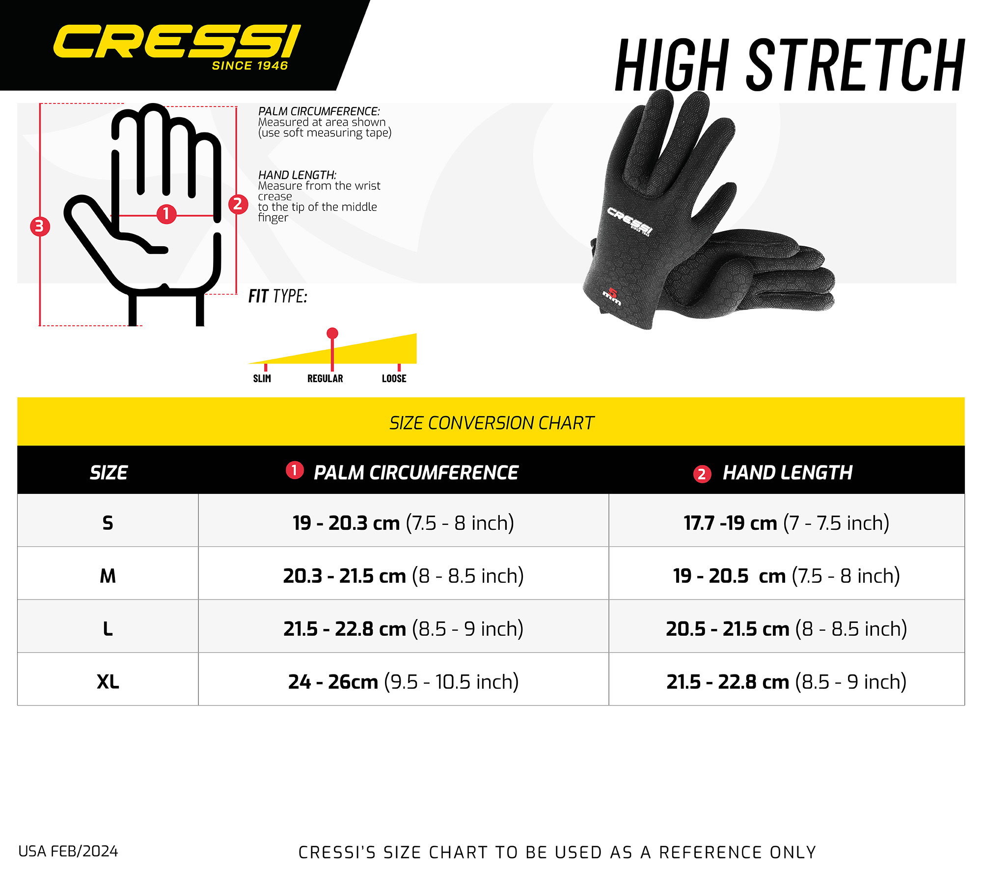 Cressi HIGH STRETCH GLOVES 5mm M - Image 11
