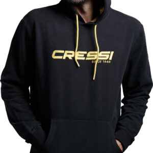 Cressi CRESSI HOODIE UNISEX BLACK/YELLOW 2XL